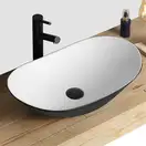 Умывальник (раковина) REA ROYAL BLACK WHITE накладной (REA-U6600)