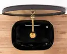 Умывальник (раковина) REA BELINDA BLACK GOLD EDGE накладной (REA-U8796)