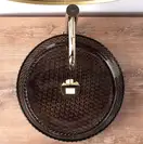 Умывальник (раковина) REA CRISTAL BLACK накладной (REA-U9671)