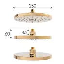 Душевой гарнитур Yoka DUBAJ 23 GOLD золотой (BP.DUBAJ23-GLD)