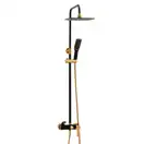 Душовий гарнітур Yoka ROXY GOLD BLACK MATT золотий з виливом (BP.ROXY)