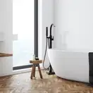 Смеситель для ванны Yoka ENZO BLACK черный напольный (BS.ENZO-BLK)