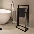 Вешалка для полотенец Yoka LONIA3 BLACK черная (P.LONIA3-BLK)