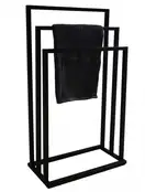 Вешалка для полотенец Yoka LONIA3 BLACK черная (P.LONIA3-BLK)
