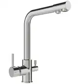 Смеситель для кухни MEXEN DUERO INOX на две воды (MEX-671600-99)