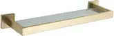 Полка стеклянная подвесная MEXEN VOX BRUSHED GOLD (MEX-707037-55)