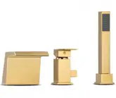 Змішувач для ванни Yoka TRIO GOLD трикомпонентний на борт ванни (BW.TRIO GLD)