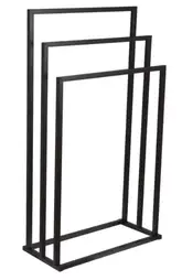 Вешалка для полотенец Yoka LONIA3 BLACK черная (P.LONIA3-BLK)