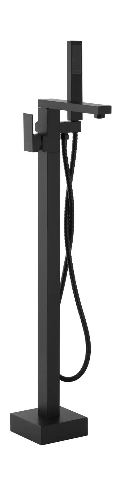 Смеситель для ванны Corsan ANGO BLACK MATT черный напольный (CMB3020BL) Смеситель для ванны Corsan ANGO BLACK MATT черный напольный (CMB3020BL)