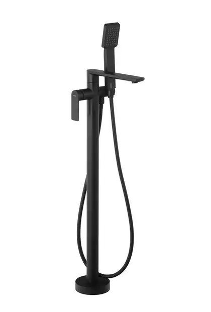 Смеситель для ванны CORSAN TRINO BLACK MATT напольный (CMB7159BL)