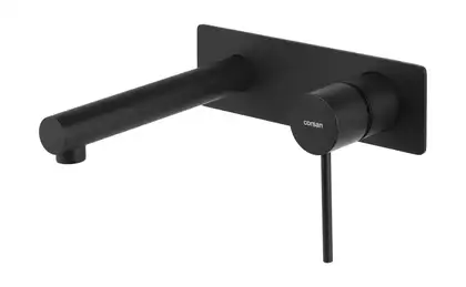 Смеситель для раковини (умывальника) CORSAN LUGO BLACK MATT + BOX  скрытого монтажа (CMB7515BL)