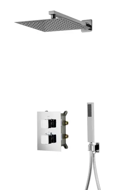 Душевая система с термостатом CORSAN ADOUR CHROMЕ + BOX скрытого монтажа (Z01TCH)