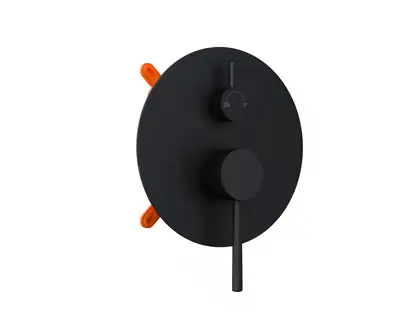 Душевая система CORSAN LUGO BLACK + BOX скрытого монтажа (Z03MBL)