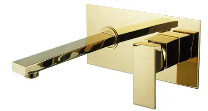 Смеситель для раковины MEXEN CUBE GOLD скрытого монтажа (MEX-73115-50) Смеситель для раковины MEXEN CUBE GOLD скрытого монтажа (MEX-73115-50)
