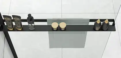 Rea Полка EVO BLACK на душевую стенку (HOM-00652) Rea Полка EVO BLACK на душевую стенку (HOM-00652)