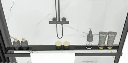 Rea Полка EVO BLACK на душевую стенку (HOM-00652) Rea Полка EVO BLACK на душевую стенку (HOM-00652)