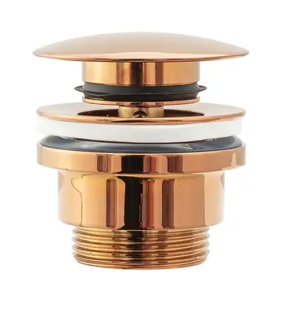 Донный клапан для раковины (умывальника) REA KLIK-KLAK ROSE GOLD розовое золото (REA-A533A) Донный клапан для раковины (умывальника) REA KLIK-KLAK ROSE GOLD розовое золото (REA-A533A)