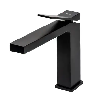 Rea Duet Black Смеситель для раковины, черный (REA-B4412)