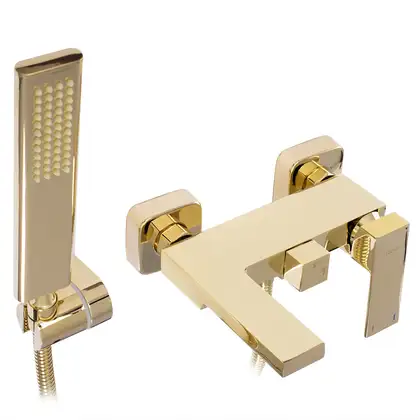 Rea Fenix Gold Смеситель для ванны и душа, золотой (REA-B5666) Rea Fenix Gold Смеситель для ванны и душа, золотой (REA-B5666)