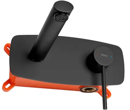 Смеситель для раковины (умывальника) REA OVAL BLACK + BOX черный скрытого монтажа (REA-B8860) Смеситель для раковины (умывальника) REA OVAL BLACK + BOX черный скрытого монтажа (REA-B8860)