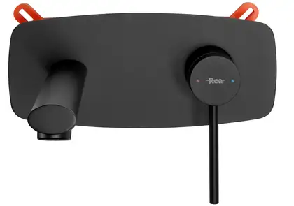 Смеситель для раковины (умывальника) REA OVAL BLACK + BOX черный скрытого монтажа (REA-B8860) Смеситель для раковины (умывальника) REA OVAL BLACK + BOX черный скрытого монтажа (REA-B8860)