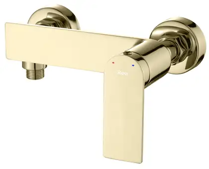 Смеситель для ванны и душа REA STORM GOLD настенный без излива (REA-B9984) Смеситель для ванны и душа REA STORM GOLD настенный без излива (REA-B9984)