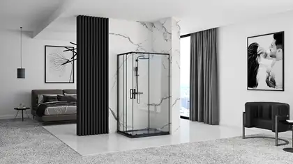 Душевая кабина REA PUNTO BLACK 80х100 (REA-K4806) Душевая кабина REA PUNTO BLACK 80х100 (REA-K4806)