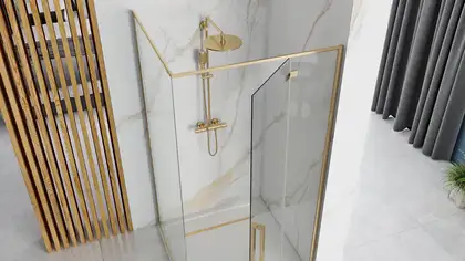Душевая кабина REA FARGO GOLD 80х100 (REA-K4907) Душевая кабина REA FARGO GOLD 80х100 (REA-K4907)