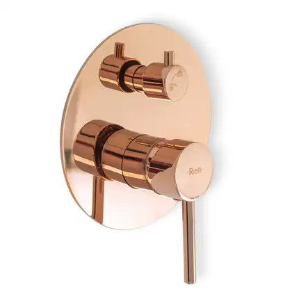 Душевая система REA LUNGO ROSE GOLD + BOX скрытого монтажа (REA-P4111) Душевая система REA LUNGO ROSE GOLD + BOX скрытого монтажа (REA-P4111)