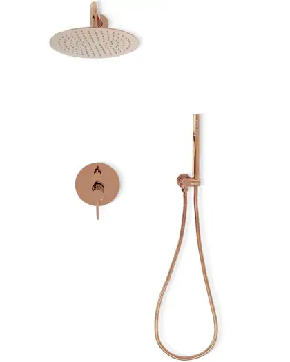 Душевая система REA LUNGO ROSE GOLD + BOX скрытого монтажа (REA-P4111) Душевая система REA LUNGO ROSE GOLD + BOX скрытого монтажа (REA-P4111)