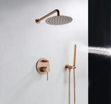 Душевая система REA LUNGO ROSE GOLD + BOX скрытого монтажа (REA-P4111) Душевая система REA LUNGO ROSE GOLD + BOX скрытого монтажа (REA-P4111)