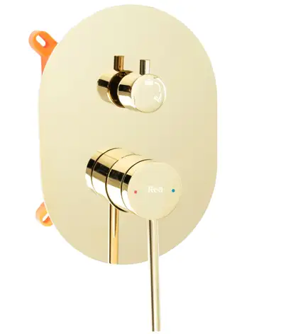 Душевая система REA OVAL GOLD + BOX скрытого монтажа (REA-P8466) Душевая система REA OVAL GOLD + BOX скрытого монтажа (REA-P8466)