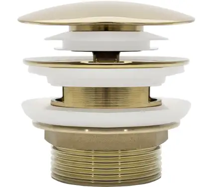 Донный клапан для ванни REA KLIK-KLAK GOLD золотой (REA-W2004)