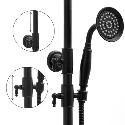 Душевой гарнитур Yoka DIXI BLACK черный (BP.DIXI BLK) Душевой гарнитур Yoka DIXI BLACK черный (BP.DIXI BLK)