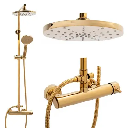 Душевой гарнитур Yoka DUBAJ 23 GOLD золотой (BP.DUBAJ23-GLD)