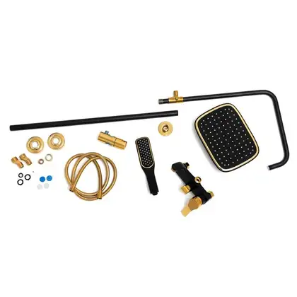 Душовий гарнітур Yoka ROXY GOLD BLACK MATT золотий з виливом (BP.ROXY) Душовий гарнітур Yoka ROXY GOLD BLACK MATT золотий з виливом (BP.ROXY)