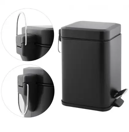 Корзина для мусора YOKA MUTI BLACK 3л. для ванной комнаты (CH.MUTI-BLK)