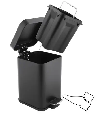 Корзина для мусора YOKA MUTI BLACK 3л. для ванной комнаты (CH.MUTI-BLK)