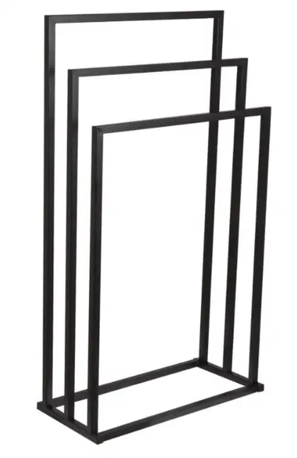Вешалка для полотенец Yoka LONIA3 BLACK черная (P.LONIA3-BLK) Вешалка для полотенец Yoka LONIA3 BLACK черная (P.LONIA3-BLK)