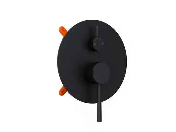 Душевая система CORSAN LUGO BLACK + BOX скрытого монтажа (Z03MBL)