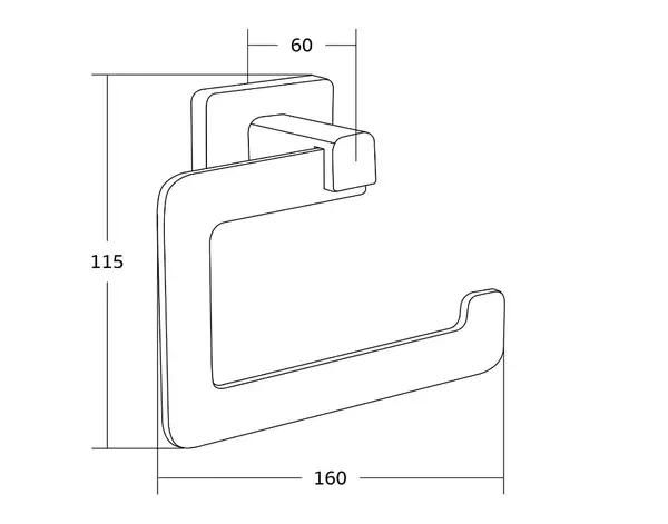 Держатель для туалетной бумаги MEXEN ASIS CHROME (MEX-7017633-00)