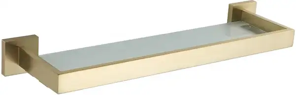 Полка стеклянная подвесная MEXEN VOX BRUSHED GOLD (MEX-707037-55)