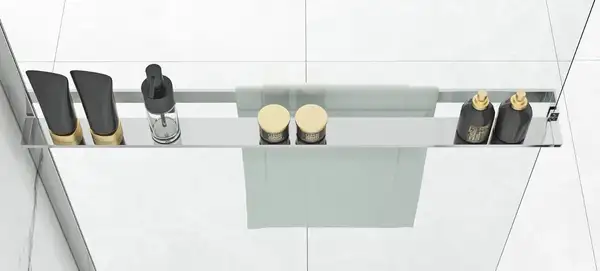 Полка REA EVO CHROM на душевую стенку (HOM-08945)