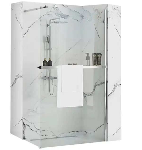 Полка REA EVO CHROM на душевую стенку (HOM-08945)
