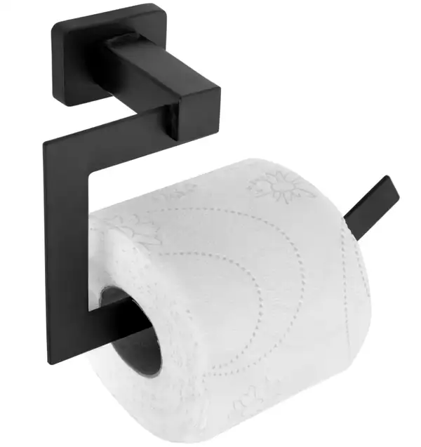Держатель для туалетной бумаги  REA ERLO 04 BLACK черный (REA-80010)