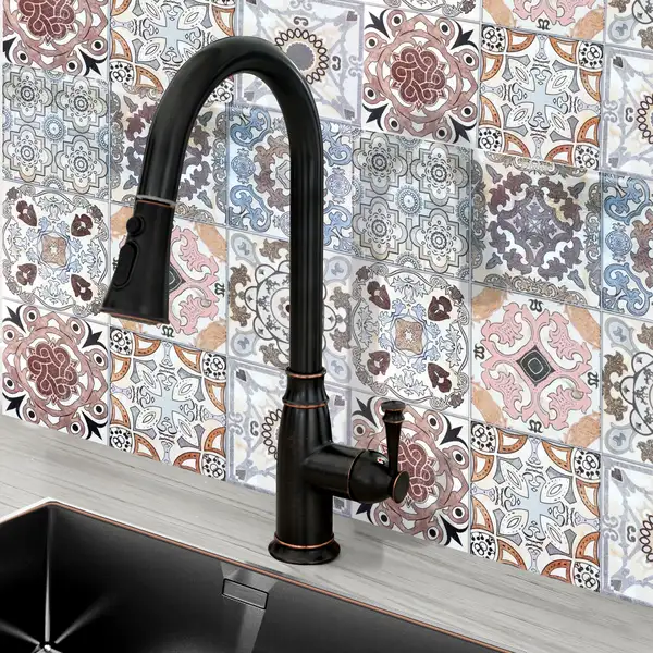 Rea Deco Old Змішувач для кухні, чорний високий (REA-B0182) Rea Deco Old Змішувач для кухні, чорний високий (REA-B0182)