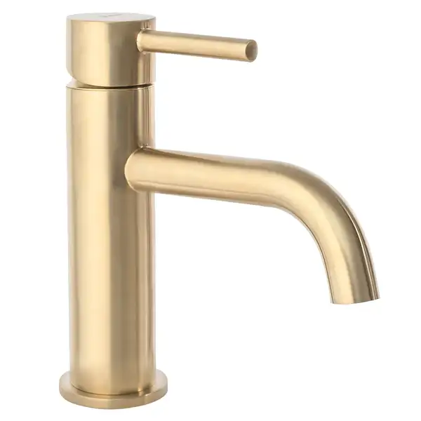 Смеситель для раковины (умывальника) REA LUNGO BRUSHED GOLD низкий (REA-B4527) Смеситель для раковины (умывальника) REA LUNGO BRUSHED GOLD низкий (REA-B4527)