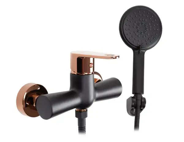 Смеситель для ванны и душа REA MILD ROSE GOLD настенный (REA-B9149)