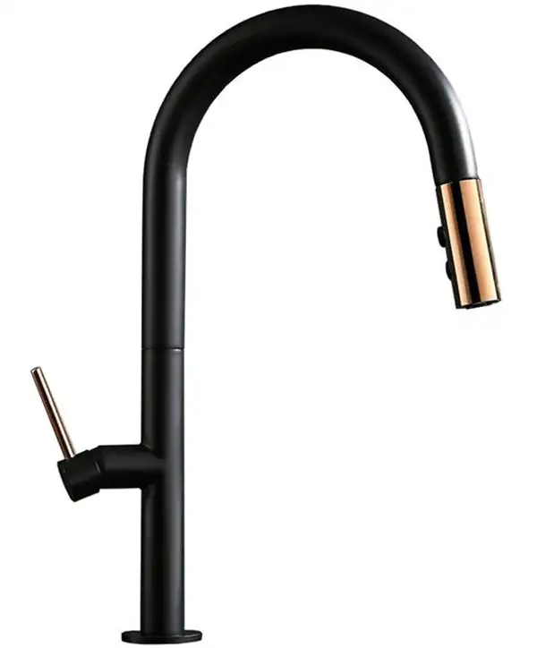 Смеситель для кухни REA APOLLO BLACK ROSE GOLD (REA-B9600) Смеситель для кухни REA APOLLO BLACK ROSE GOLD (REA-B9600)