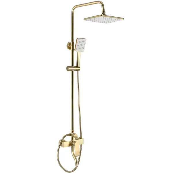Душевой гарнитур REA HASS BRUSHED GOLD с изливом (REA-B9972)